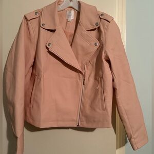 LC Lauren Conrad faux leather jacket L